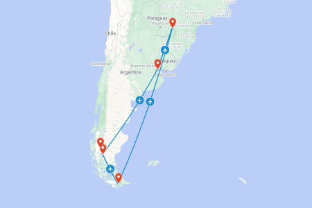 Viaje de 18 días por Argentina de Iguazú a la Patagonia