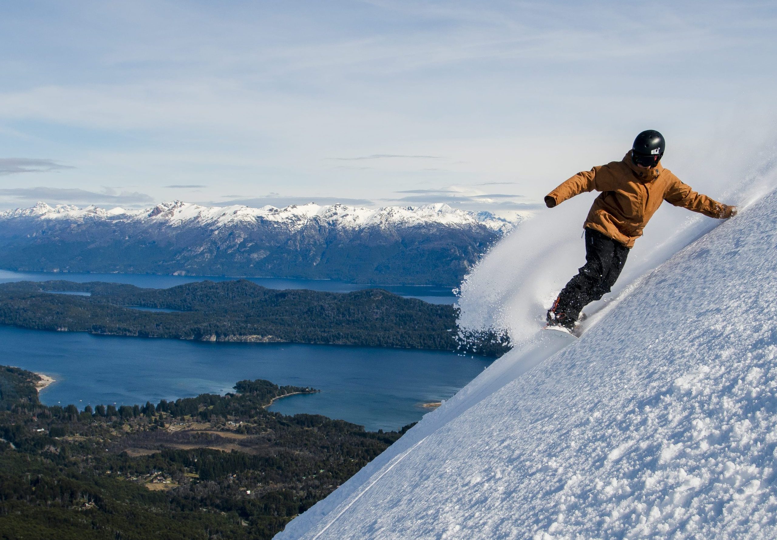 Ski and Snowboard in Bariloche Argentina.