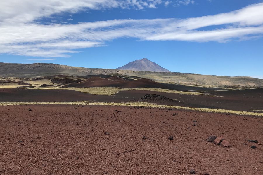 Vulkankegel Payunia in Malargüe. Mendoza