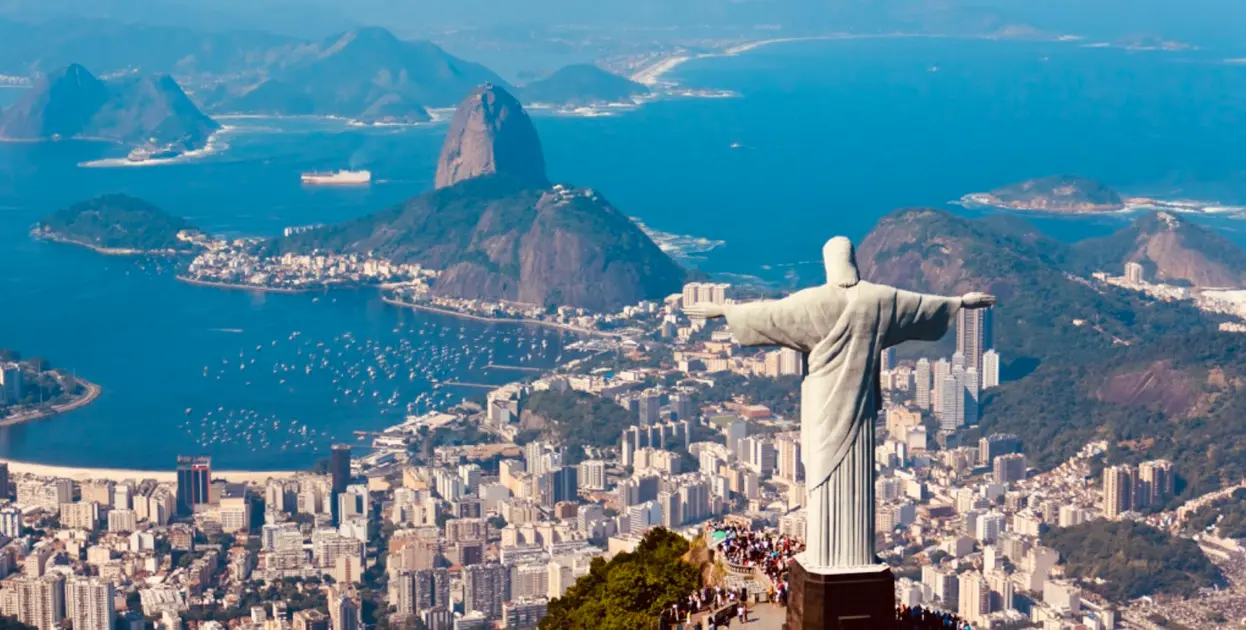 Rio de Janeiro view on our sightseeing tour. Argentina and Brazil tours.